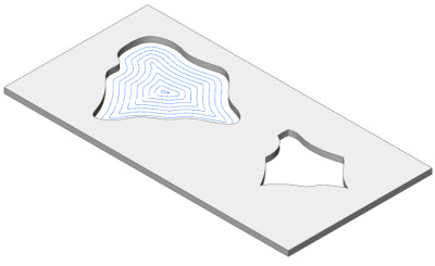 A white rectangular object with a cut out shape
Description automatically generated with medium confidence